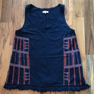 Madewell summer fringe tank